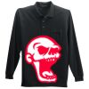 Long Sleeve Silk Touch Polo with Pocket Thumbnail