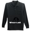 Long Sleeve Silk Touch Polo with Pocket Thumbnail