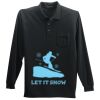 Long Sleeve Silk Touch Polo with Pocket Thumbnail