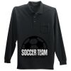 Long Sleeve Silk Touch Polo with Pocket Thumbnail